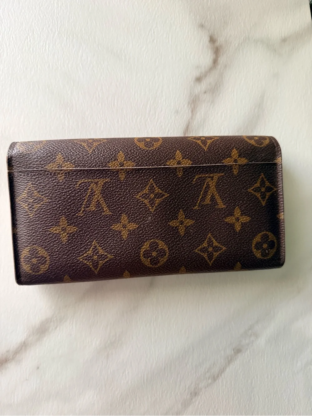 Louis Vuitton Brown Monogram Sarah Canvas Continental Wallet